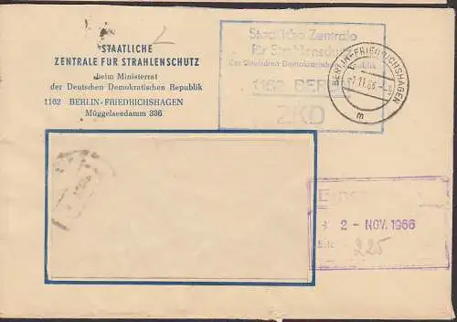 Berlin-Friedrichshagen Zentrale fr Strahlenschutz R5 ZKD.-St. 1.11.66