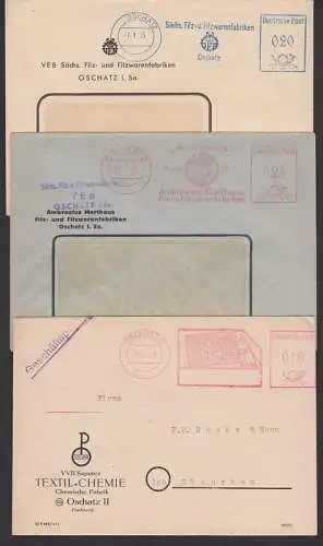 Oschatz AFS 25.7.49, 22.7.49 und 7.1.55 Filz- und Filzwarenfabriken, Ambrosius Marthaus
