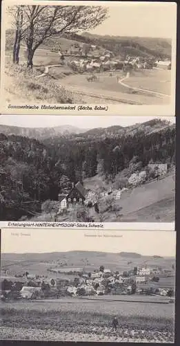 Hinterhermsdorf Sächsische Schweiz, Erholungsheim Foto, Ortsansicht mit Kartoffelfeld