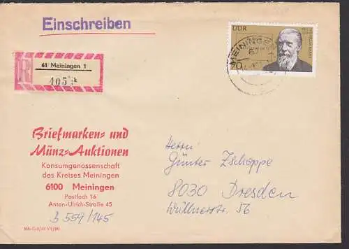 Wilhelm Raabe "Die Chronik der Sperlingsgasse" 70 Pfg- R-Bf (2608)