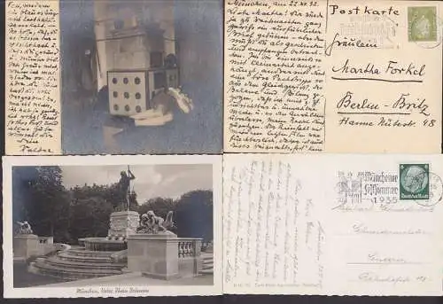München Foto mit Kachelofen, MWSt. Festsommr 1935, werbet für den Bund Naturschutz