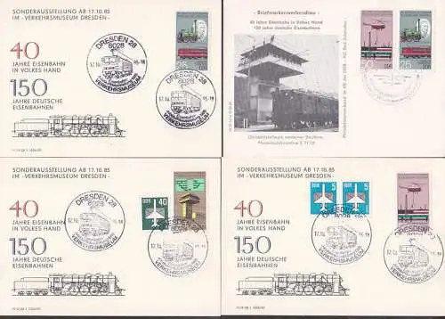 150 Jahre Eisenbahn SST. 1985 Verkehrsmuseum Dresden Gleisbildstellwerk