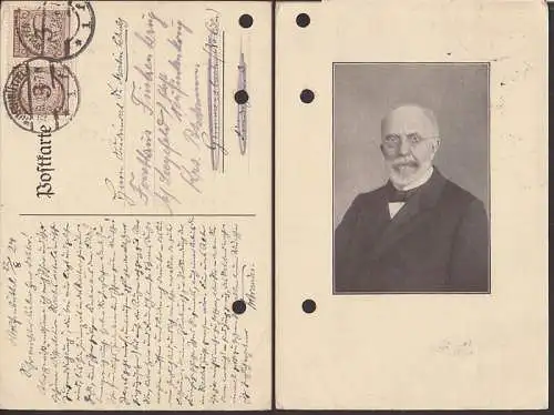 Wolfenbüttel Fotokarte, Brustbild, könnte Hermann Brandis sein, 27.8.23, Persäönlichkeit aus W