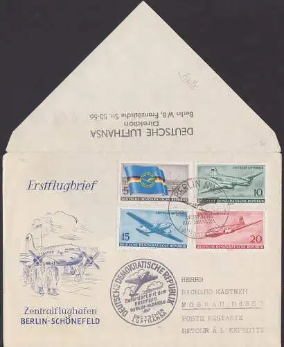 Berlin-Schnefeld Erstflug nach Moskau mit SSt. 1.10.56 (512/15) Deutsche Lufthansa