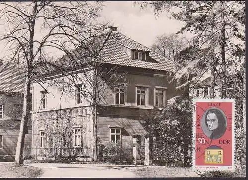 MC 1861 Franz Liszt Weimar Listhaus Fotokarte