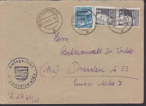 Amtsgericht Dippoldiswalde 12.11.48  MiF Kpfe I und SBZ Behrde