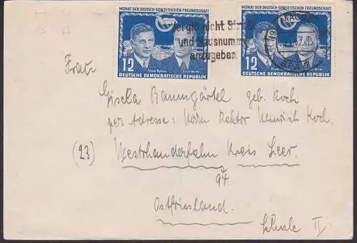 Deutsch-Sowjetische Freundschaft 12 Pfg In MeF (296) aus Magdeburg MWSt