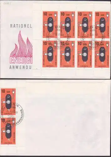 Kohle, Energie Klbg. auf FDC-Umschlag kpl. ber Rand geklebt (2601) SSt. 21.4.81