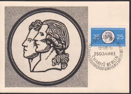 MC 789 150 Jahre Humboldt-Universität zu Berlin auf Kartonpapier