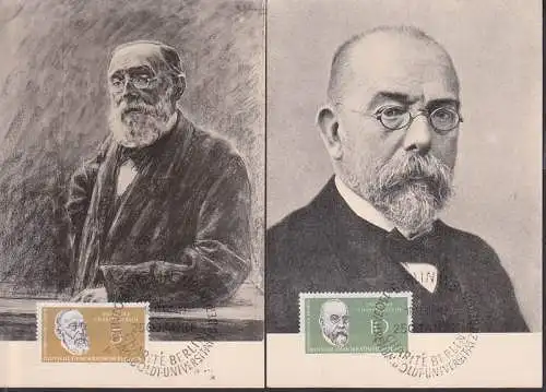 MC 795, 796 150 Jahre Humboldt-Universität zu Berlin auf Karte rs. St. Deutsche Fotothek Dresden