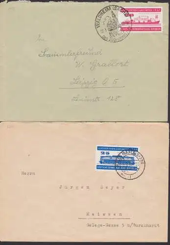 Frühjahrsmesse 1957, SSt. Waldheim die Perle des Zschopautales, (559, 560)