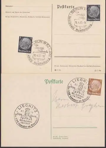 Liegnitz, Berlin zwei SSt. Herzog Heinrich 1939, nationale Ausstellung 1937 Süttelin-Schrift