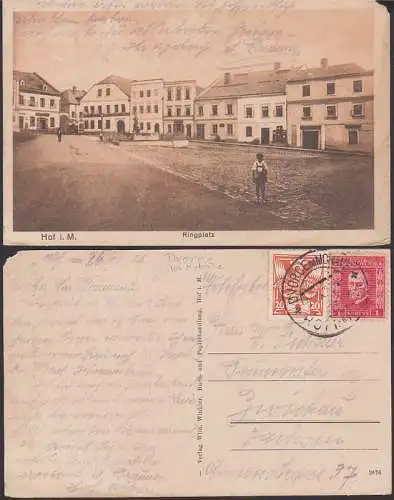 Dvorce na Morave Hof 1926, Ringplatz, Tschechein