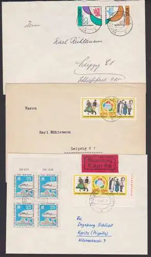 Weltfestspiele Helsinki 1962, Zdr., 25 Pfg Messe Fugplatz