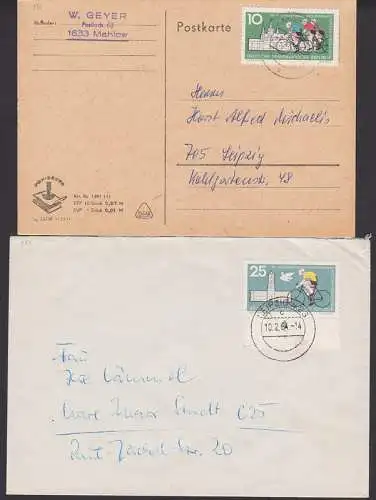 Radfernfahrt bike 1962, Friedensataube, Rote Rathaus Berlin (886, 888)