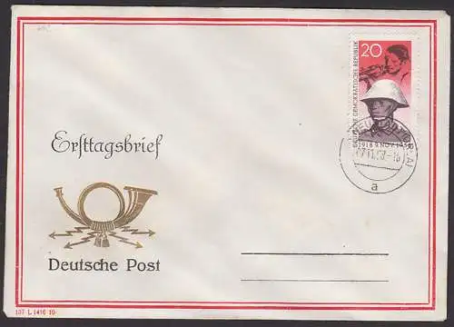 Novemberrevolution mit Soldat und Arbeiter mit Gewehr (noch am Ausgabetag zurückgezogen) (662)