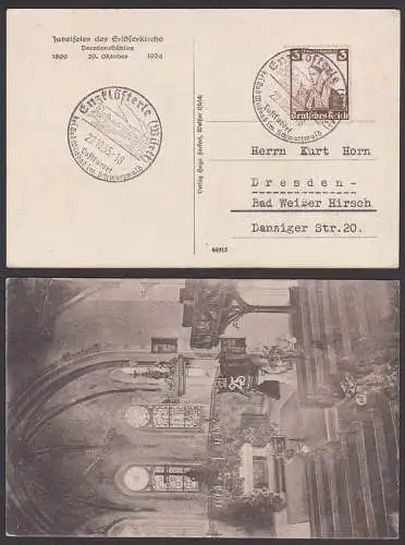 Enzklösterle (Württ) 22.10.35 SSt. 3 Pfg. Nothilfe Trachten Ostpreußen auf Ak Jubelfeier der Erlöserkirche