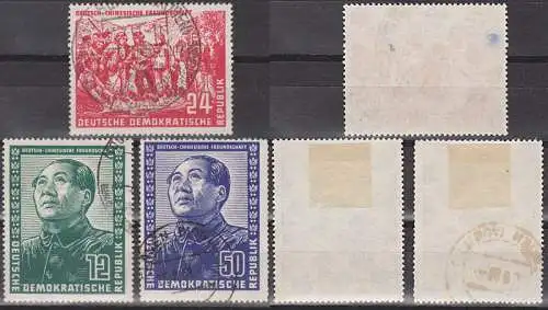Mao Zedong, Deutsch-Chinesiche Freundschaft 1951 (286/88) gestemp
