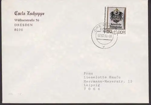 Posthausschild 50Pfg. Kaiserliche Postagentur (3314)