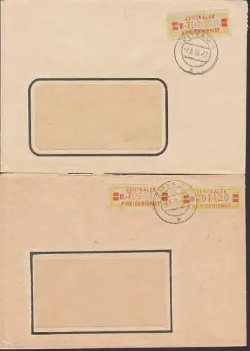 Zittau ZKD-Brief mit 19II M in EF und MeF, Abs. Textilmaschinenbau