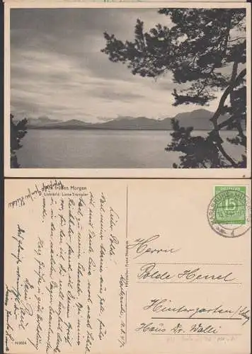 Karlsruhe-Mühlhaus 13.8.47, 15 Pfg. Ziffern (922) - für mich ungeklärtes Porto