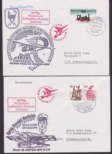 Bundeswehr, Cachet, Luftwaffe Luftbrücke Ahlhorn-Undine und Landsberg-Undine, Uetersen