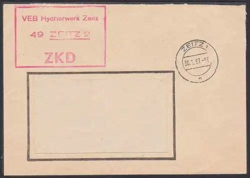 Zeitz R3 ZKD-St. in rot statt violett 30.1.67, Hydrierwerk
