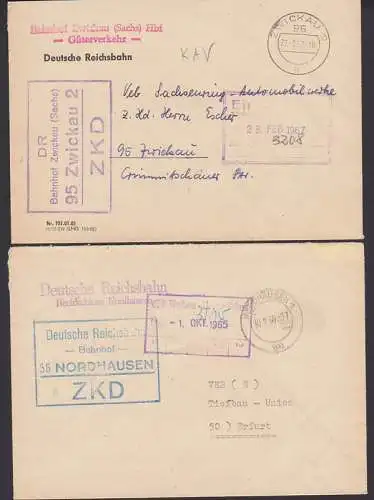 Deutsche ReichsbahnR4-ZKD-St. Nordhausen Bahnhof in blau statt violett, Bahnhof Zwickau 22.2.67