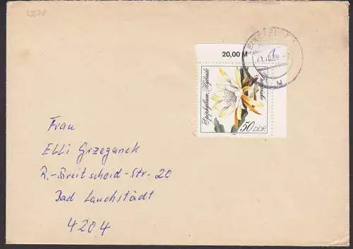 Leinefelde, 50 Pf. Blattkaktee (3278) portogenau, Eickrandst