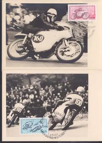 MC 973, 974 Hohenstein-Ernstthal Motoradrennen Sachsenring je auf Foto