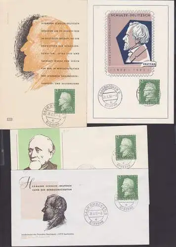 Hermann Schulze-Delitzsch, Saarland vier versch. Schmuckzudrucke (438)