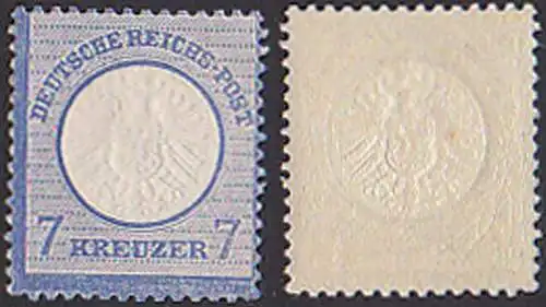 Grosser Schild 7 Kreuzer, Originalgummi postfrisch (26)