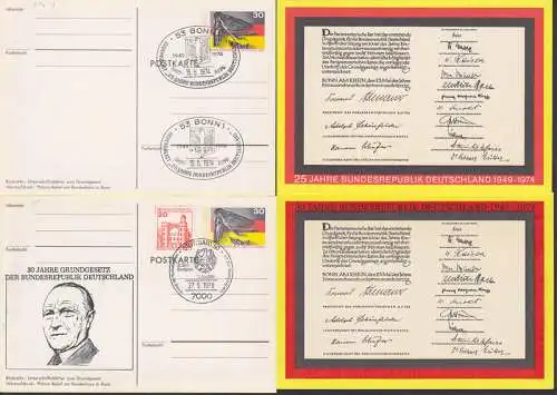 25 Jahre BRD Konrad Adenauer, SSt. Stuttgart bzw. Bonn PSo4