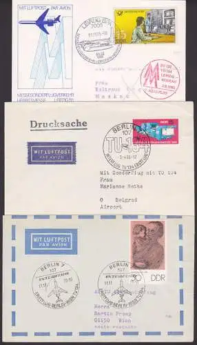 Sonderflug An-24, Erstflug Berlin-Wien TU 134