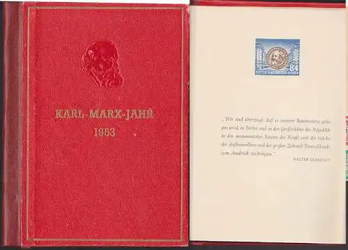Karl-Marx-Jahr 1953 Gedenkheft ungebraucht, saubere Erhaltung (S344/53)