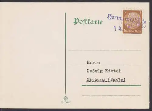 Hermannshütte 14. OKT. 1938, He?manova Hut - sogenannte Befreiungsst. Sudenten