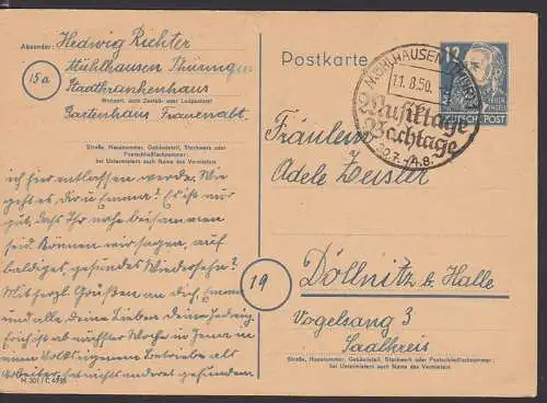 Mühlhausen 11.8.50 GA mit SSt Musiktage Bachtage