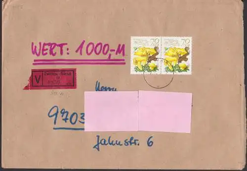 Pfifferlinge 79 Pfg. im Paar Wertbrief Zwickau (2556)