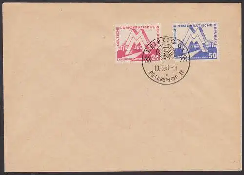 Leipziger Frhjahrsmesse 1951 SSt. 19.3.51 Petershof II (282/83)