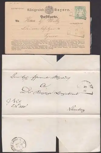 Lambsheim 2 Kr. GA  Knigreich Bayern und Mgeldorf  20.10. 1870