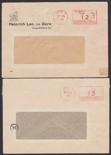 Gera zwei unterschiedlich aptierte PSF 27.7.45 und 13.9.45,