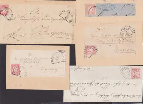 Burglengenfeld, Burgwinheim, Dasswang, Ebersberg, Thyrnau je Halbkreisst. auf Bfst