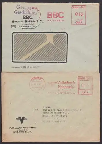 Mannheim BBC und Volksbank je mit AFS im Ortsverkehr 1947