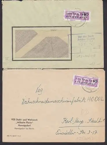 Henningsdorf zwei ZKD-Bf mit Kreisaufdruck 4010 auf Fernbf. 2. Gewichtstufe