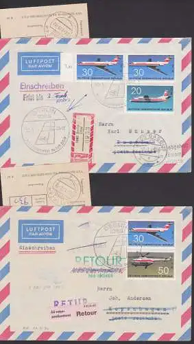 Flugzeugtypen in der DDR Auslands-Lp-R-Brief 2