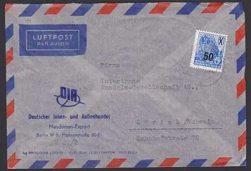 DIA Berlin Auslands-Lp-Bf nach Zürich (441) aus Berlin 23.1.56