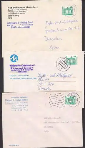 politische Wende in der DDR, VEB werden GmbH - Seelow Oderland, Marienberg Federnwerk, Freital Galvanische