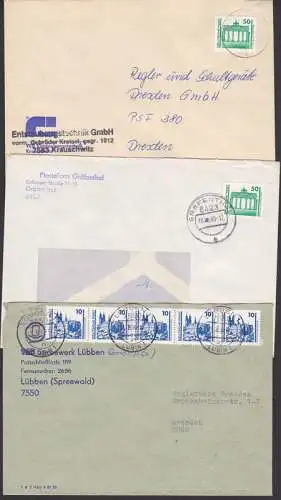 politische Wende in der DDR, VEB werden GmbH - Krauschwitz Entstaubungstechnik, Gräfenthal Plastaform, Lübben