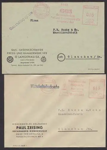 Rechenberg - Bienenmühle AFS Holzwerke, Langenau über Freiberg GUS Gesenkeschmiede 22.4.50