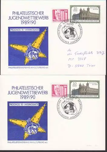 Jugendwettbewerb 1989/90, B-GA SSt. Leipzig 9.7.90 mit Prognos-10-Interkosmos